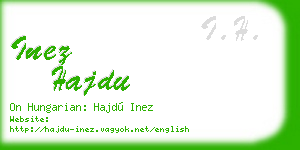 inez hajdu business card